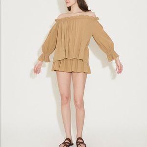 Susie kondi summer outfit in beige